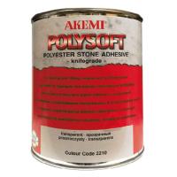 Мраморная шпатлевка Akemi Poly-soft 1.05 кг., прозрачно-медовая, желеобразная